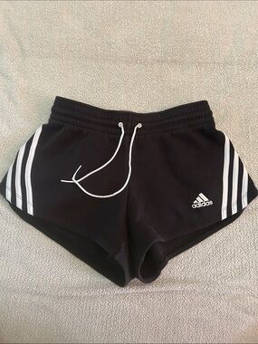 Adidas Women’s Black and Purple Shorts